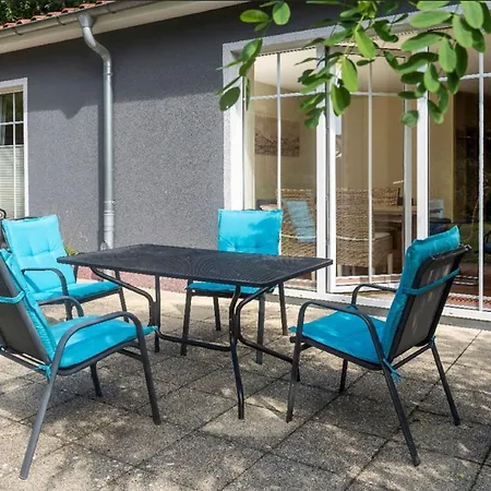 F-1108 Haeuser Prosnitz Haus08 Terrasse, Gartennutzung Vakantiehuis Gustow (Vorpommern-Rugen)